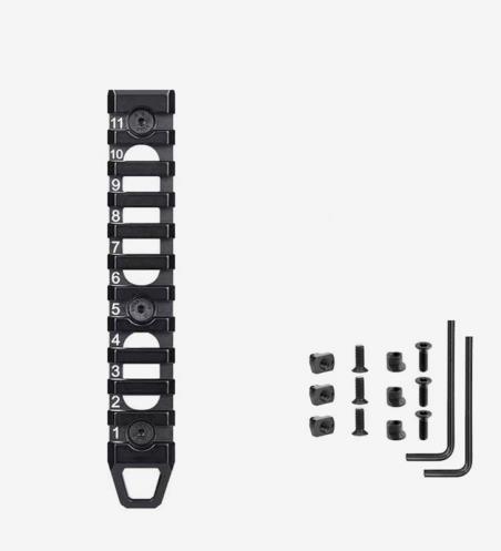 MGPCQB 11-slot Bracket Mount Guide Strip keymod/MLOK accessories