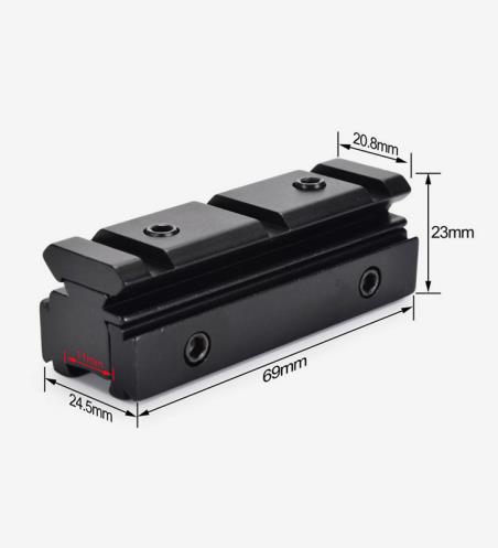 Sight Converter Adapter 11mm Airgun Rifle Rail to 20mm Weaver for Laser Rifle Range Einfassungs Backed Weber Adapter