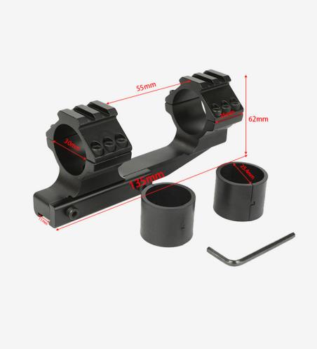 Hunting Scope Mount Dual Ring with Spirit Bubble Level Fit 11mm Picatinny Rail for Tactical Riflescope with 25.4/30mm Tube