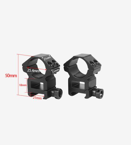 2 pcs Hunting Scope Ring Mounts for 11mm Dovetail 20mm Picatinny Rail Base Optics Scope Pipe Dia 25.4mm 30mm Laser Mount Adapter