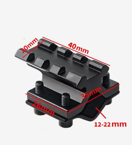 Tactics Universal 12-20mm Scope Tube Adaptor Mount Adapter For  Airsoft Scope Laser Hunting Flashlight Accessories