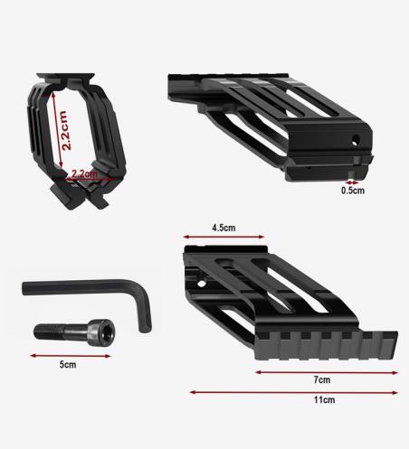 Tactical Universal Scope Mount P1 N1Airsoft Glock17 CNC Metal Q1Rail G34 G17 X1 Tactical Flashlight Scope Mount