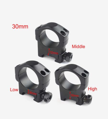 2Pcs Hunting Rifle Scope Mounts Ring for Dia 25.4mm 30mm Tube Scopes 20mm Dovetail Picatinny Rail Tactical Flashlight Mount