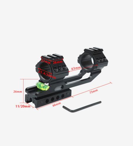 25.4mm /30mm Cantilever Forward Reach Dual Ring Scope Mount For 11mm Dovetail And 20mm Dovetail