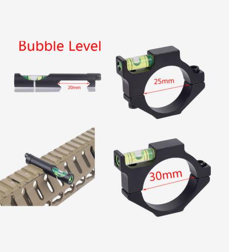 Alloy Scope Bubble Spirit Level For 25.4mm 30mm 35mm Ring Mount Holder Scope