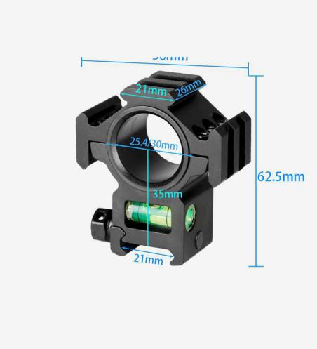 Rils Scope Ring Mount 25.4/30mm Rifle Scope Bubble Level Mount Metal Aluminum Weapon Accessories for Airsoft Hunting