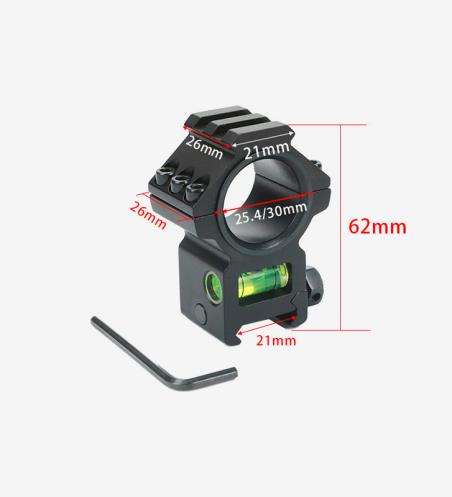 25.4/30mm Mounting Ring with Spirit Level