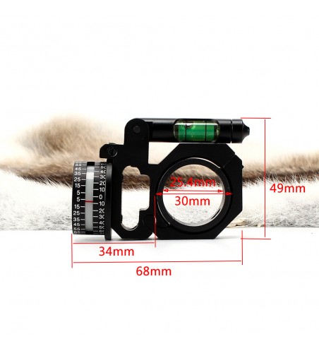 Bubble Level and High Accuracy Angle Cosine Indicator Kit Fit 1 inch 30mm Tube Hunting Scope Mounts Accessories