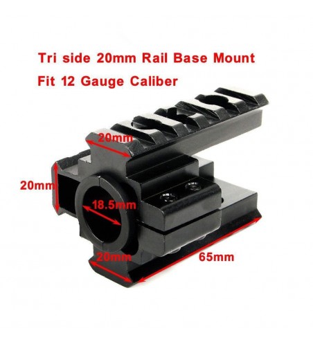 5.56/.223 Universal AR-15/M4/M16 Rifle Gun Barrel Triple Picatinny Rails Mount Metal Clamp