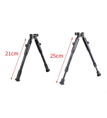 6 inches Metal Folding Bipod with Extendable Legs