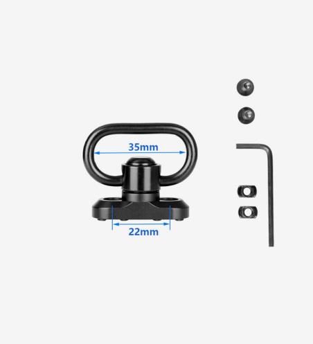 M-Lok Metal QD Strap Ring Aluminum Alloy Buckle