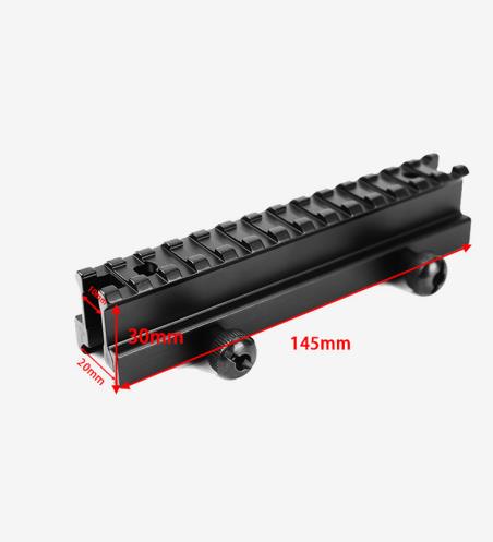 20 turn 20mm 145mm length20mm Top picatinny / Weaver Railway allow to mount scope / sight / laser Aluminum Alloy