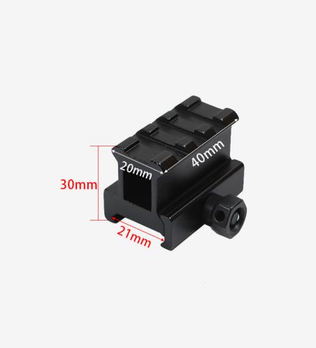 Riser Mount for gun with Picatinny/Weaver Rail High Profile Riser Mount with 3 slots 20mm Weaver