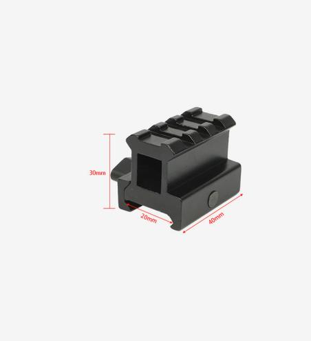 1 inch 20mm turn 20mm 4 slots Rise Mount for Red Dot/Scope Sight  For Hunting Sports