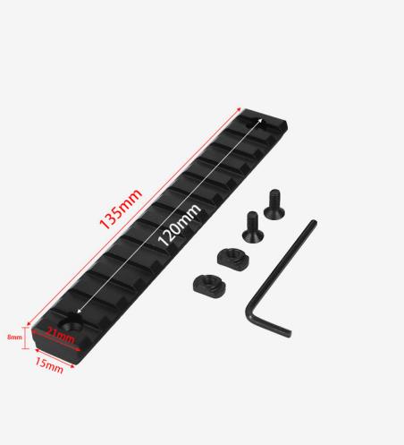 Tactical M-Lok Picatinny Rail 13 Slots Aluminum for Rifle