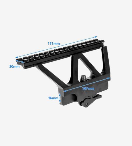 M1 Mount AK47U 20mm Rail QD Scope Mount Side Picatinny Rail Mount for Red Dot Optic Scope